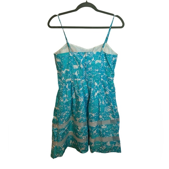 Lilly Pulitzer Shorely Blue Ollie Fit & Flare Dress - Picture 3 of 6